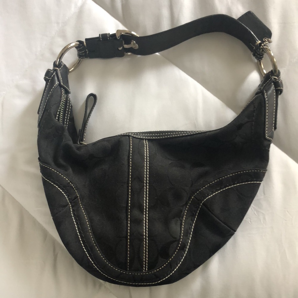 Small black Coach purse